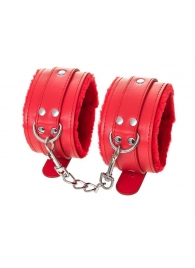 Красные оковы Anonymo из искусственной кожи - ToyFa - купить с доставкой в Комсомольске-на-Амуре Красные оковы Anonymo из искусственной кожи - ToyFa - купить с доставкой в Комсомольске-на-Амуре