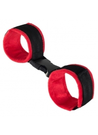 Красно-черные велюровые оковы Anonymo - ToyFa - купить с доставкой в Комсомольске-на-Амуре Красно-черные велюровые оковы Anonymo - ToyFa - купить с доставкой в Комсомольске-на-Амуре