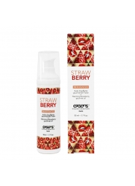 Разогревающее массажное масло  с ароматом клубники Gourmet Strawberry - 50 мл. - Exsens - купить с доставкой в Комсомольске-на-Амуре