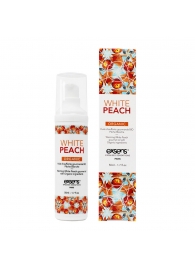 Разогревающее массажное масло Gourmet White Peach Organic с органическими ингредиентами - 50 мл. - Exsens - купить с доставкой в Комсомольске-на-Амуре