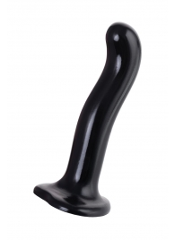 Черный стимулятор для пар P G-Spot Dildo Size M - 18 см. - Strap-on-me - в Комсомольске-на-Амуре купить с доставкой