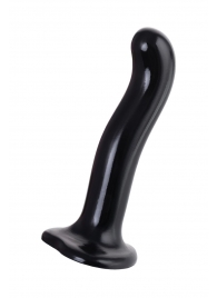 Черный стимулятор для пар P G-Spot Dildo Size L - 19 см. - Strap-on-me - в Комсомольске-на-Амуре купить с доставкой