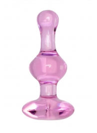 Розовая фигурная анальная втулка - 9,8 см. - Sexus в Комсомольске-на-Амуре Розовая фигурная анальная втулка - 9,8 см. - Sexus