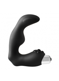 Черный вибромассажер простаты FantASStic Vibrating Prostate Massager - 11,3 см. - Dream Toys - в Комсомольске-на-Амуре купить с доставкой