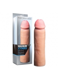 Телесная фаллическая насадка на пенис Magnum Xtender - 23 см. - Blush Novelties - в Комсомольске-на-Амуре купить с доставкой