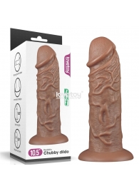 Коричневый фаллоимитатор Cubby dildo - 26,6 см. - Lovetoy в Комсомольске-на-Амуре Коричневый фаллоимитатор Cubby dildo - 26,6 см. - Lovetoy