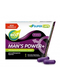 Возбуждающее средство для мужчин Mans Power plus - 10 капсул (0,35 гр.) +1 в подарок - SuperCaps - купить с доставкой в Комсомольске-на-Амуре