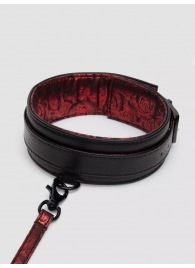 Стильный ошейник с поводком Reversible Faux Leather Collar and Lead - Fifty Shades of Grey - купить с доставкой в Комсомольске-на-Амуре