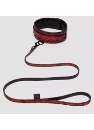 Стильный ошейник с поводком Reversible Faux Leather Collar and Lead - Fifty Shades of Grey - купить с доставкой в Комсомольске-на-Амуре