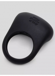 Черное эрекционное виброкольцо Sensation Rechargeable Vibrating Love Ring - Fifty Shades of Grey - в Комсомольске-на-Амуре купить с доставкой