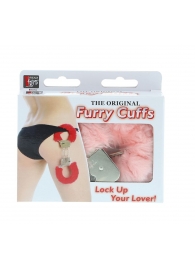 Металлические наручники с розовой меховой опушкой METAL HANDCUFF WITH PLUSH PINK - Dream Toys - купить с доставкой в Комсомольске-на-Амуре