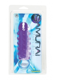 Закрытая фиолетовая насадка с пупырышками SAMURAI PENIS SLEEVE PURPLE - 14,5 см. - NMC - в Комсомольске-на-Амуре купить с доставкой