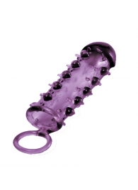 Закрытая фиолетовая насадка с пупырышками SAMURAI PENIS SLEEVE PURPLE - 14,5 см. - NMC - в Комсомольске-на-Амуре купить с доставкой