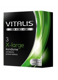 Презервативы увеличенного размера VITALIS PREMIUM x-large - 3 шт. - Vitalis - купить с доставкой в Комсомольске-на-Амуре
