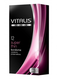 Ультратонкие презервативы VITALIS PREMIUM super thin - 12 шт. - Vitalis - купить с доставкой в Комсомольске-на-Амуре