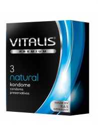 Классические презервативы VITALIS PREMIUM natural - 3 шт. - Vitalis - купить с доставкой в Комсомольске-на-Амуре
