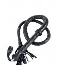 Длинный кожаный кнут с хлопушками на конце - ToyFa - купить с доставкой в Комсомольске-на-Амуре