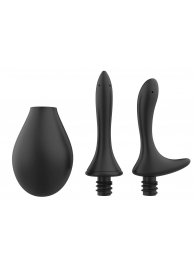 Черный анальный душ Nexus Anal Douche Set с 2 сменными насадками - Nexus Range - купить с доставкой в Комсомольске-на-Амуре