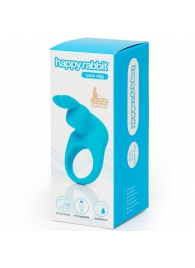 Голубое эрекционное виброкольцо Happy Rabbit Rechargeable Rabbit Cock Ring - Happy Rabbit - в Комсомольске-на-Амуре купить с доставкой