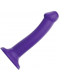 Фиолетовый фаллоимитатор-насадка Strap-On-Me Dildo Dual Density size M - 18 см. - Strap-on-me - купить с доставкой в Комсомольске-на-Амуре