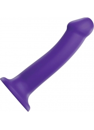 Фиолетовый фаллоимитатор-насадка Strap-On-Me Dildo Dual Density size L - 19 см. - Strap-on-me - купить с доставкой в Комсомольске-на-Амуре