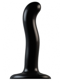 Черный фаллоимитатор-насадка Strap-On-Me P G spot Dildo size S - 16,4 см. - Strap-on-me - купить с доставкой в Комсомольске-на-Амуре