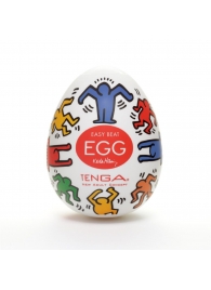 Мастурбатор-яйцо Keith Haring EGG DANCE - Tenga - в Комсомольске-на-Амуре купить с доставкой