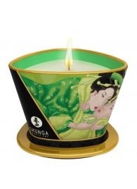 Массажная свеча Exotic Green Tea с ароматом зелёного чая - 170 мл. - Shunga - купить с доставкой в Комсомольске-на-Амуре