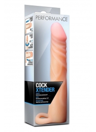 Телесная насадка на пенис Cock Xtender - 17,7 см. - Blush Novelties - в Комсомольске-на-Амуре купить с доставкой