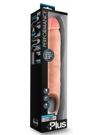 Телесная насадка-удлинитель 11.5 Inch Silicone Cock Sheath Penis Extender - 29,2 см. - Blush Novelties - в Комсомольске-на-Амуре купить с доставкой