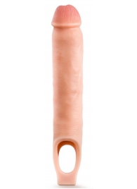 Телесная насадка-удлинитель 11.5 Inch Silicone Cock Sheath Penis Extender - 29,2 см. - Blush Novelties - в Комсомольске-на-Амуре купить с доставкой