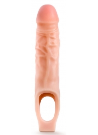 Телесная насадка на пенис 9 Inch Cock Sheath Extender - 22,2 см. - Blush Novelties - в Комсомольске-на-Амуре купить с доставкой