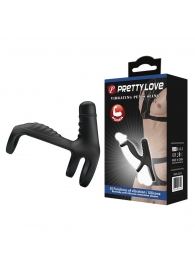 Черная вибронасадка на пенис Vibrating Penis Sling - Baile - в Комсомольске-на-Амуре купить с доставкой