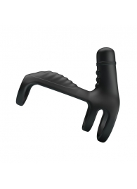 Черная вибронасадка на пенис Vibrating Penis Sling - Baile - в Комсомольске-на-Амуре купить с доставкой