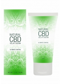 Крем-пролонгатор Natural CBD Delay Cream - 50 мл. - Shots Media BV - купить с доставкой в Комсомольске-на-Амуре