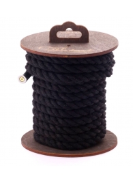 Черная хлопковая веревка для бондажа на катушке - 5 м. - Crazy Handmade - купить с доставкой в Комсомольске-на-Амуре