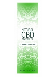 Массажное масло Natural CBD Massage Oil - 50 мл. - Shots Media BV - купить с доставкой в Комсомольске-на-Амуре