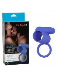 Синее эрекционное виброкольцо Silicone Rechargeable Endless Desires Enhancer - California Exotic Novelties - в Комсомольске-на-Амуре купить с доставкой