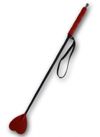 Стек с красным наконечником-сердечком - 70 см. - Sitabella - купить с доставкой в Комсомольске-на-Амуре