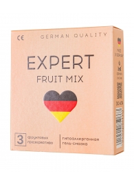 Ароматизированные презервативы EXPERT Fruit Mix - 3 шт. - Expert - купить с доставкой в Комсомольске-на-Амуре