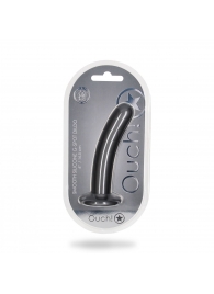 Серый фаллоимитатор Smooth G-Spot - 15 см. - Shots Media BV