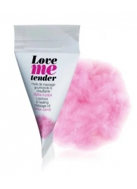 Съедобное согревающее массажное масло Love Me Tender Cotton Candy с ароматом сладкой ваты - 10 мл. - Love to Love - купить с доставкой в Комсомольске-на-Амуре