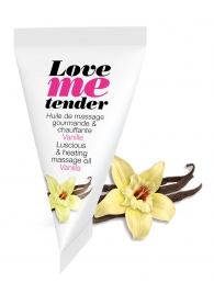 Съедобное согревающее массажное масло Love Me Tender Vanilla с ароматом ванили - 10 мл. - Love to Love - купить с доставкой в Комсомольске-на-Амуре