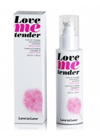 Съедобное согревающее массажное масло Love Me Tender Cotton Candy с ароматом сладкой ваты - 100 мл. - Love to Love - купить с доставкой в Комсомольске-на-Амуре