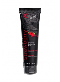 Интимный гель на водной основе Lube Tube Strawberry с клубничным вкусом - 100 мл. - ORGIE - купить с доставкой в Комсомольске-на-Амуре