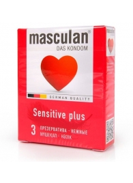 Презервативы Masculan Sensitive plus - 3 шт. - Masculan - купить с доставкой в Комсомольске-на-Амуре