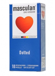 Презервативы с пупырышками Masculan Dotted - 10 шт. - Masculan - купить с доставкой в Комсомольске-на-Амуре
