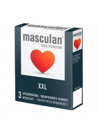 Презервативы увеличенного размера Masculan XXL - 3 шт. - Masculan - купить с доставкой в Комсомольске-на-Амуре