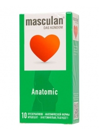 Презервативы анатомической формы Masculan Anatomic - 10 шт. - Masculan - купить с доставкой в Комсомольске-на-Амуре