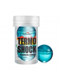 Интимный гель Termo Shock Hot Ball с разогревающе-покалывающим эффектом (2 шарика по 3 гр.) - HotFlowers - купить с доставкой в Комсомольске-на-Амуре